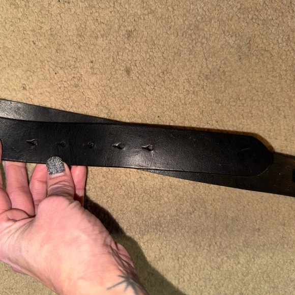 Miss me Black and Silver Belt with Ornate Buckle - Picture 4 of 5